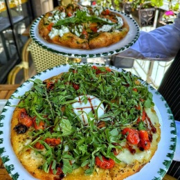 Indulge in Refined Elegance platters with freshly made pizzas