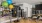 a room with balloons and exercise equipment