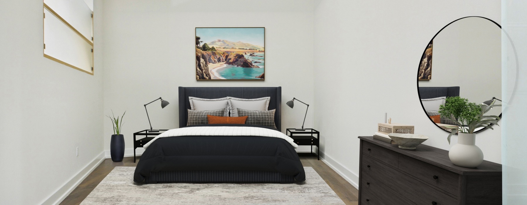 Bedroom with dresser